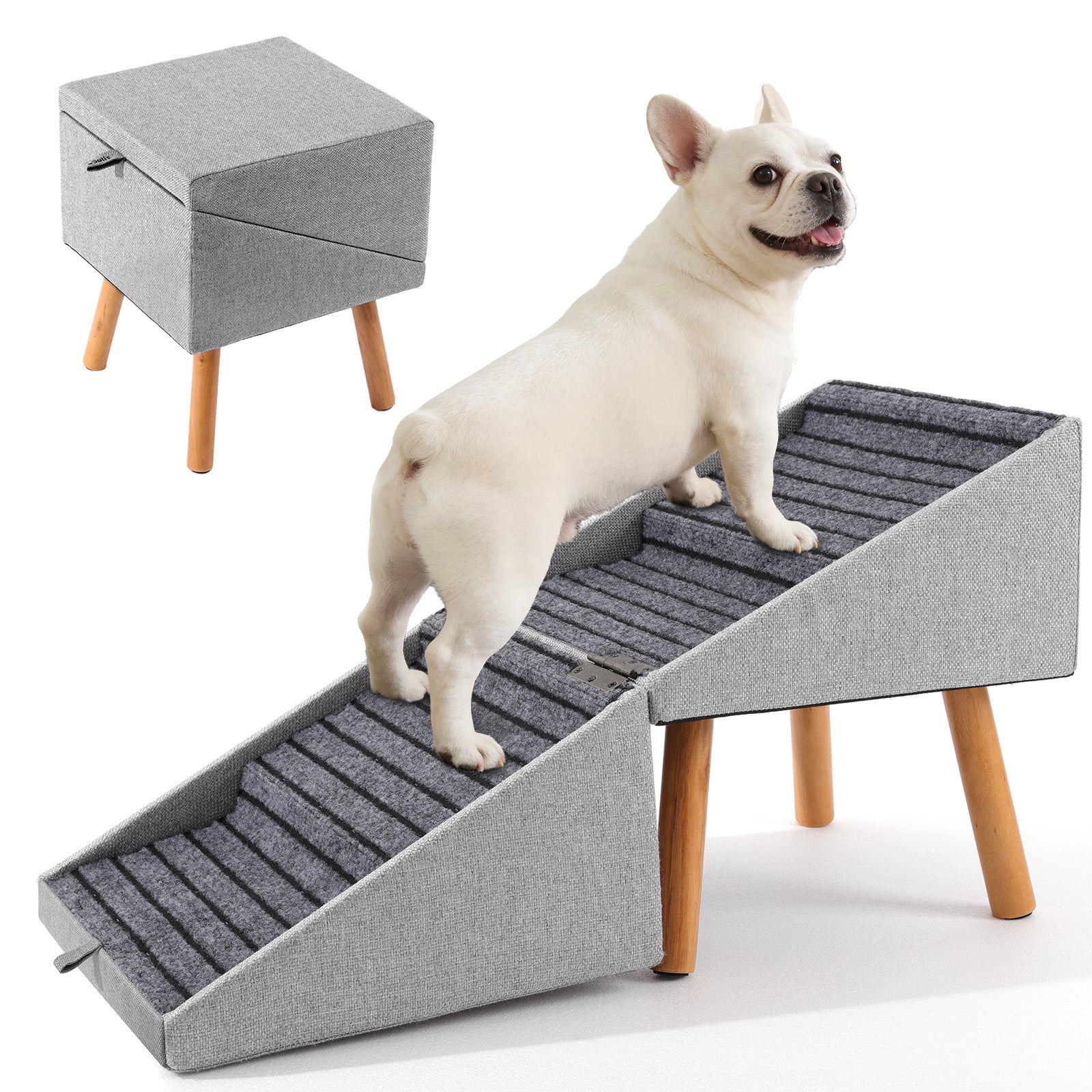 Ziluce 17’’ Dog Ramp Stairs for Couch – Comfort & Joint Care
