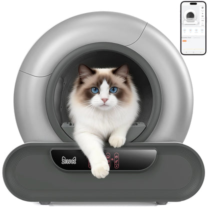 Ziluce Automatic Cat Litter Box – Odor-Free, 65L
