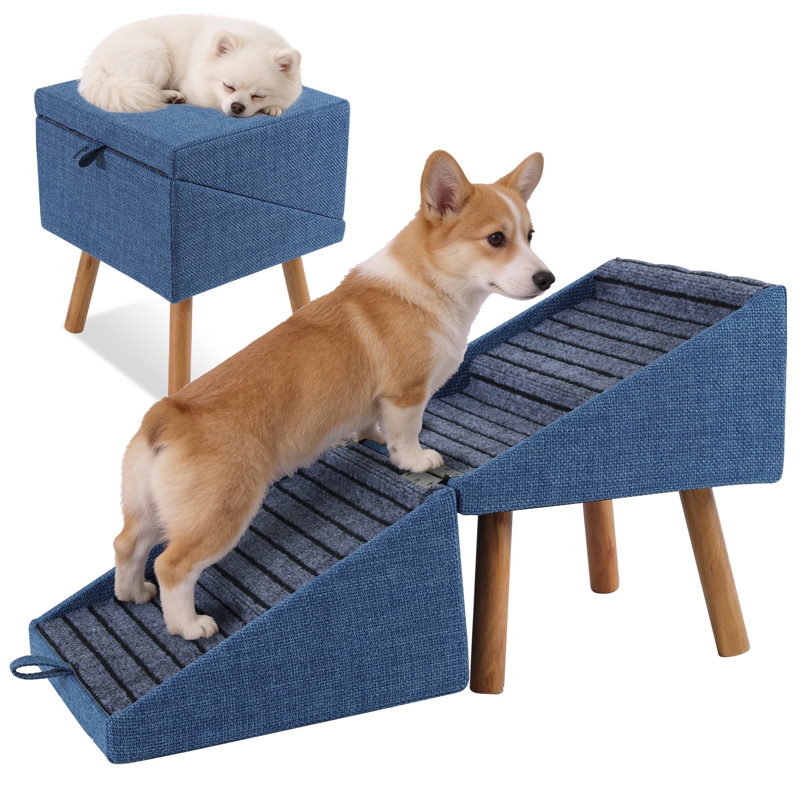 Ziluce 17’’ Dog Ramp Stairs – Comfort & Joint Care