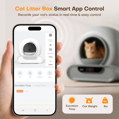 Ziluce Automatic Cat Litter Box – Odor-Free, 65L