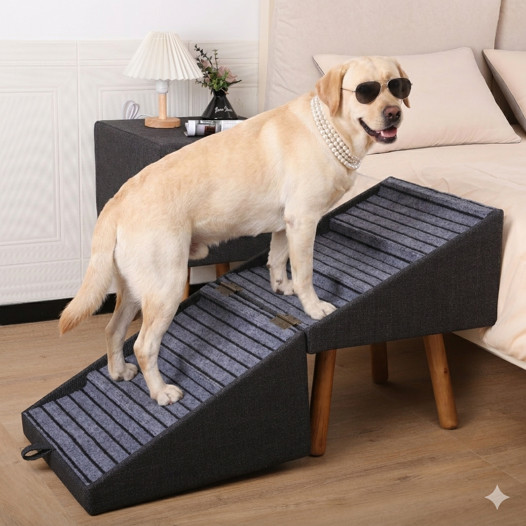 Ziluce 21’’ Dog Ramp Stairs for Bed