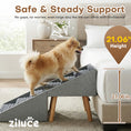 Load image into Gallery viewer, Ziluce 21’’ Dog Ramp Stairs for Bed
